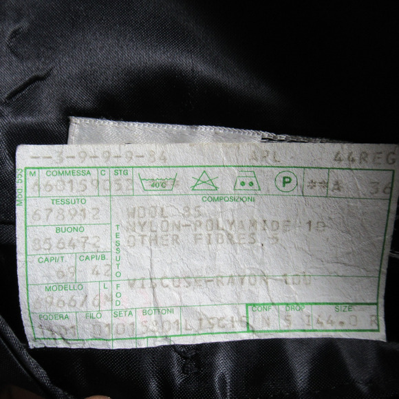 Vintage Andrew Fezza Overcoat Mens Size 44R Gray Wool Blend Old Money Lux Italy - Picture 6 of 7